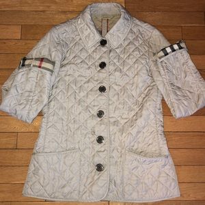 Burberry sand/cream quilted jacket